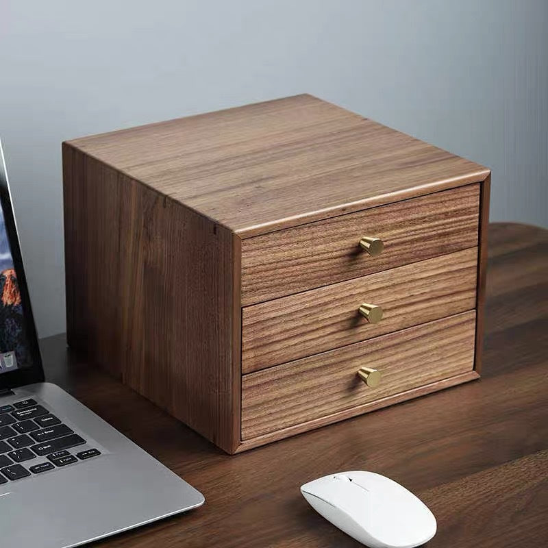 Wooden Drawer Storage Unit