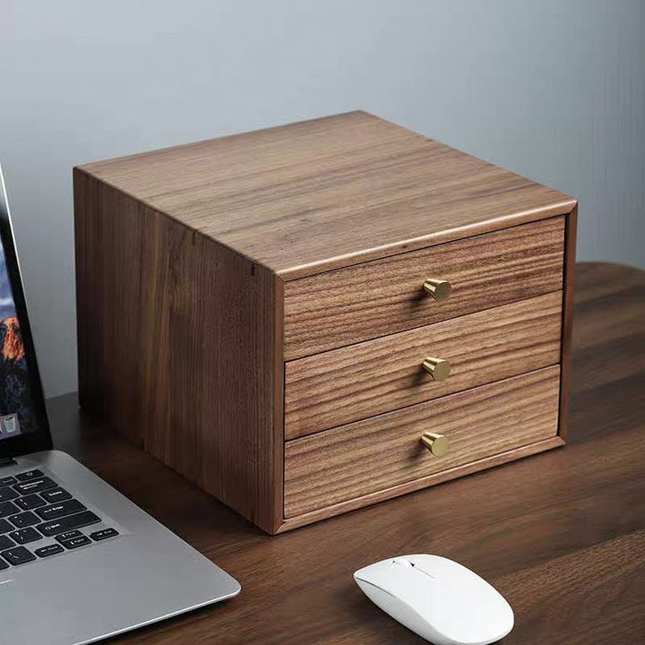 Wooden Drawer Storage Unit