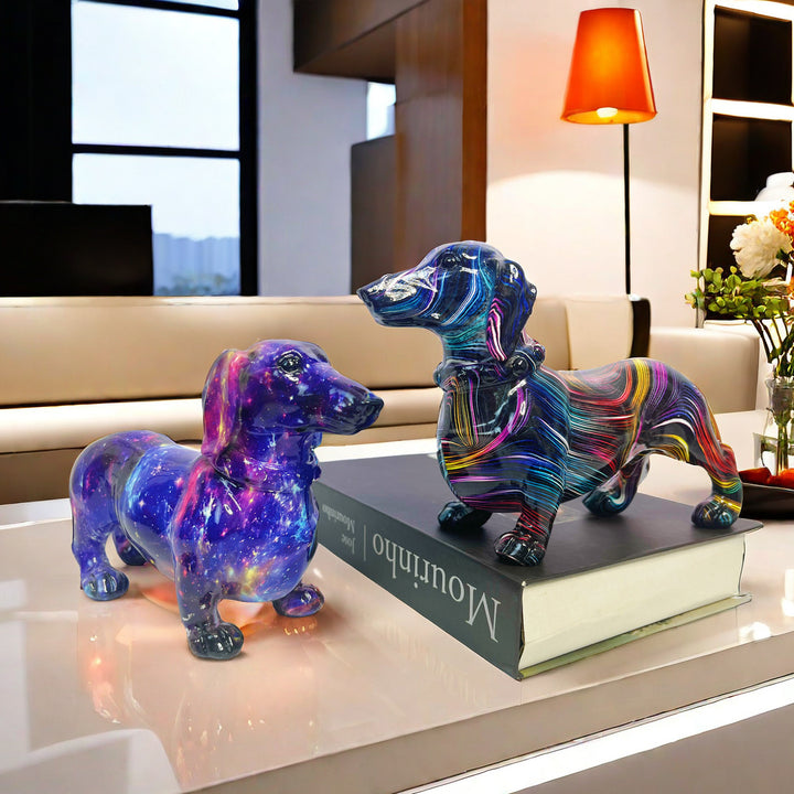 Creative decorative figure of a dachshund