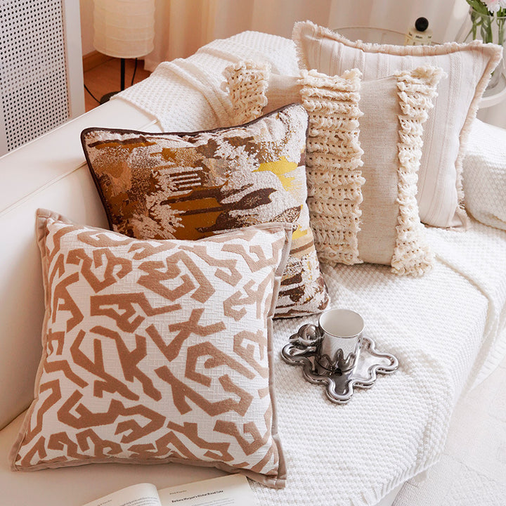 Artistic Landscape Print Decorative Pillow