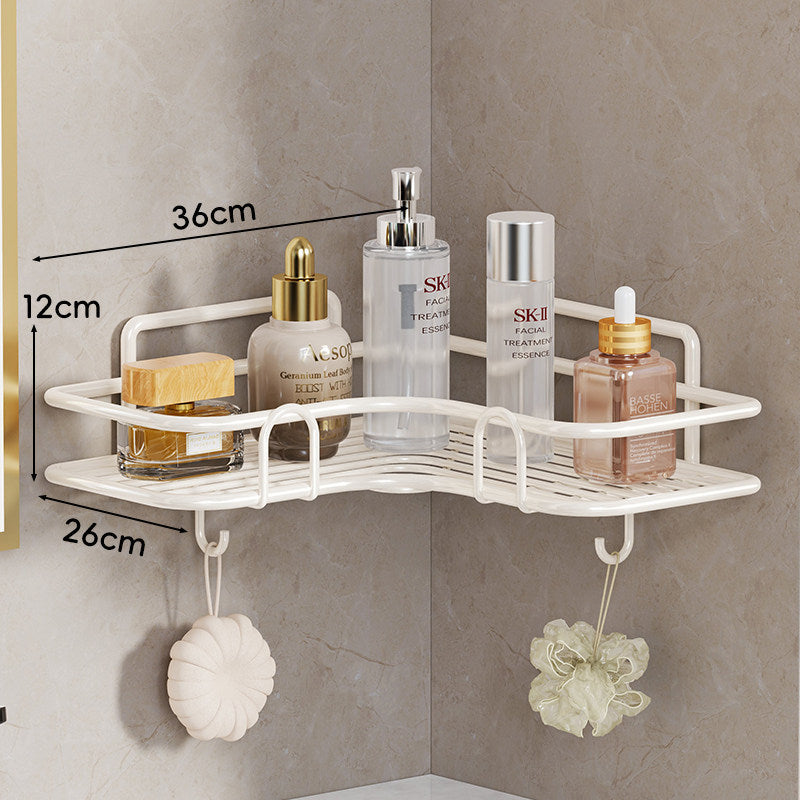 Wall-Mounted Corner Rustproof Bathroom Shelf Organizer