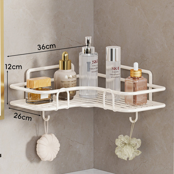 Wall-Mounted Corner Rustproof Bathroom Shelf Organizer