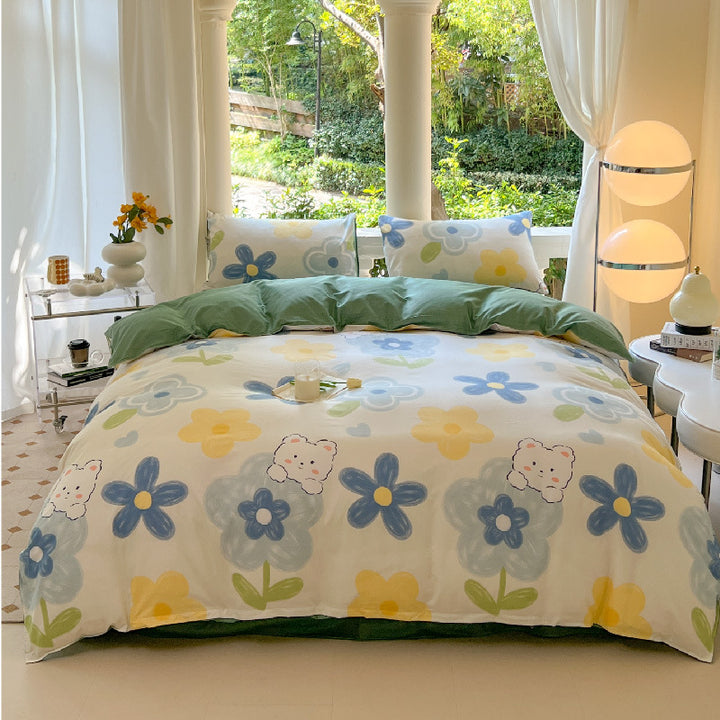 Playful Cartoon-Themed Duvet Cover Set