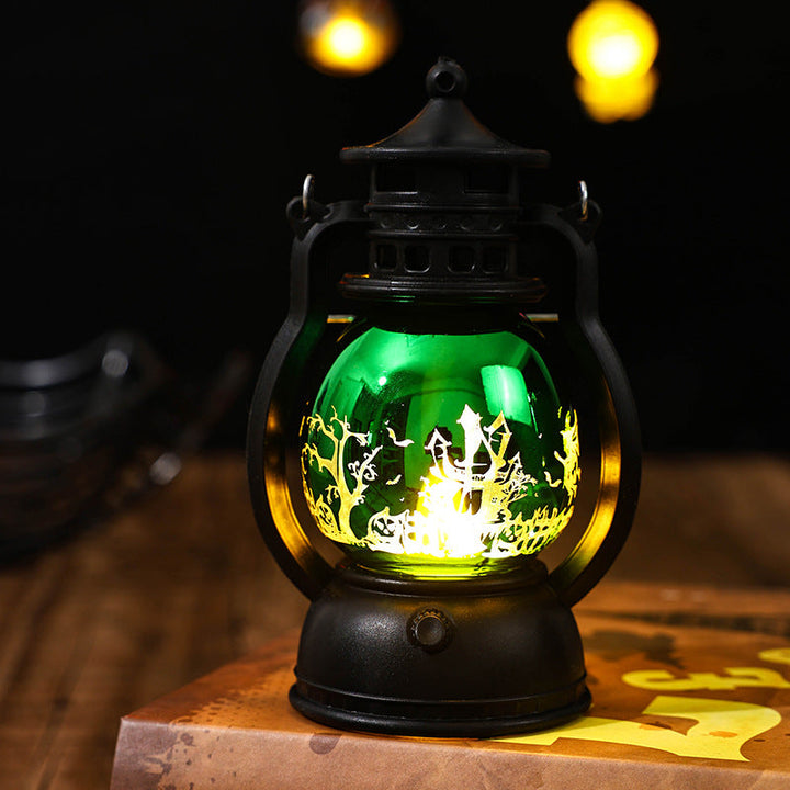 Nostalgic Lantern with Christmas Scenes