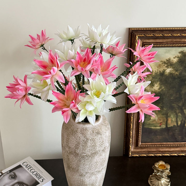Decorative Faux Lotus Flower Arrangement for Home