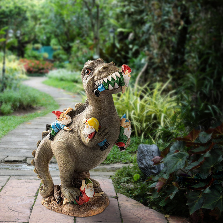 Whimsical Dinosaur Garden Figurine