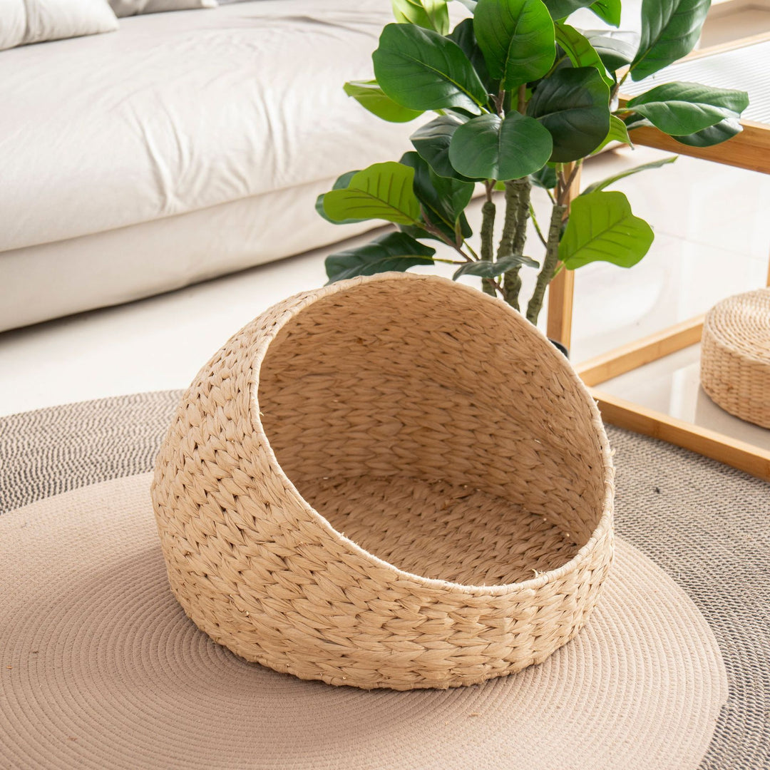 Vintage Style Woven Bike Basket