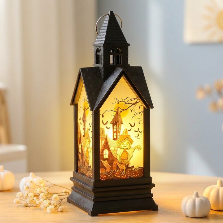 Pumpkin-shaped Halloween lantern