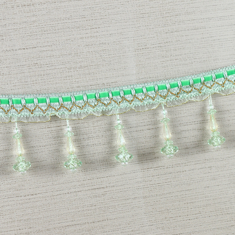 Decorative lace trim with pearls