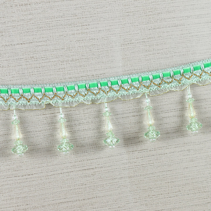 Decorative lace trim with pearls