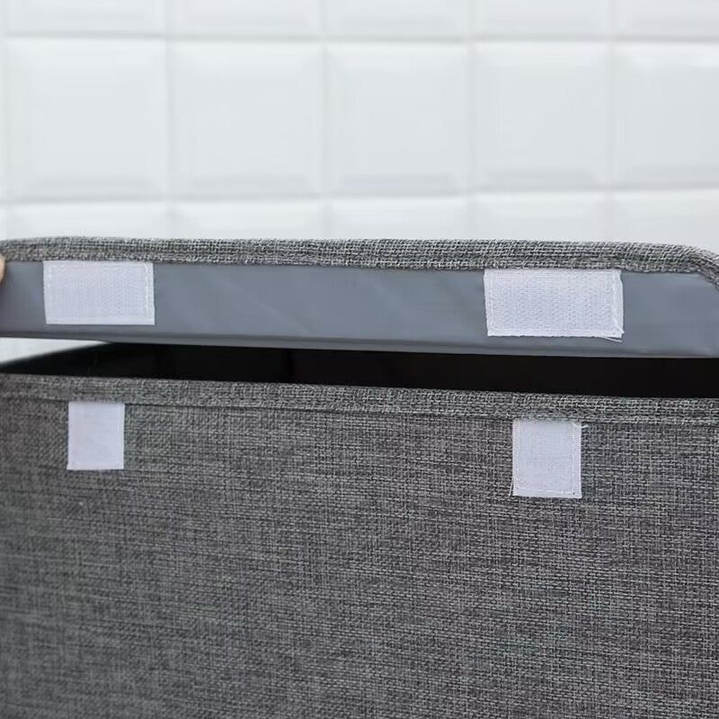 Storage basket with removable lid