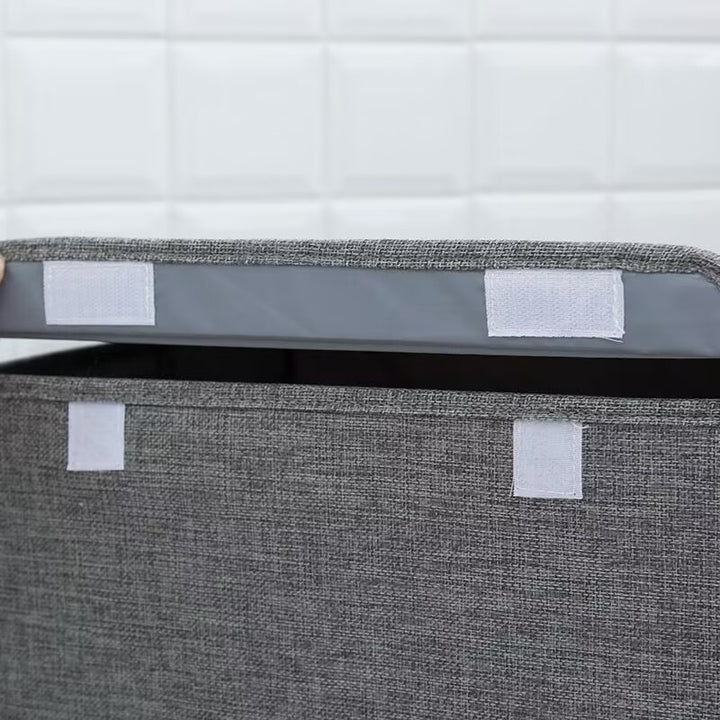 Storage basket with removable lid