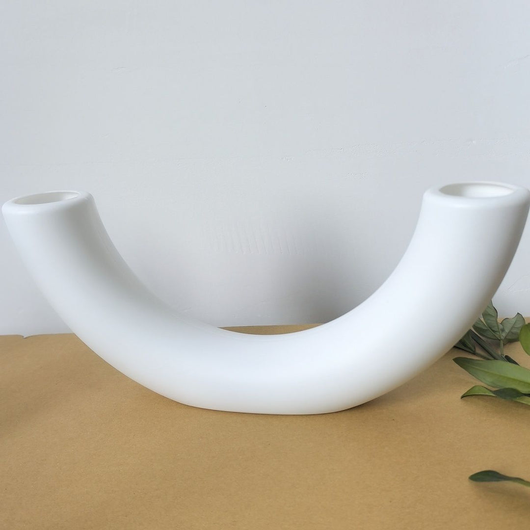 Contemporary Curved Flower Vase