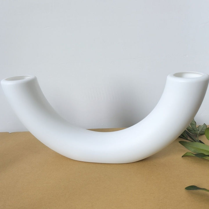 Contemporary Curved Flower Vase