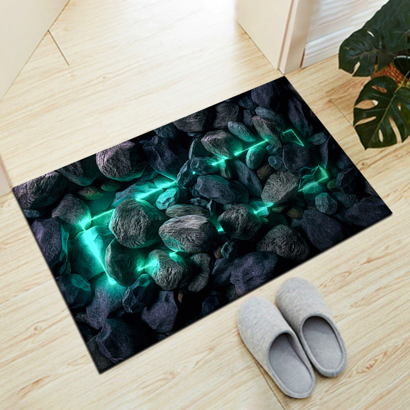 Stone-Inspired Decorative Floor Mat