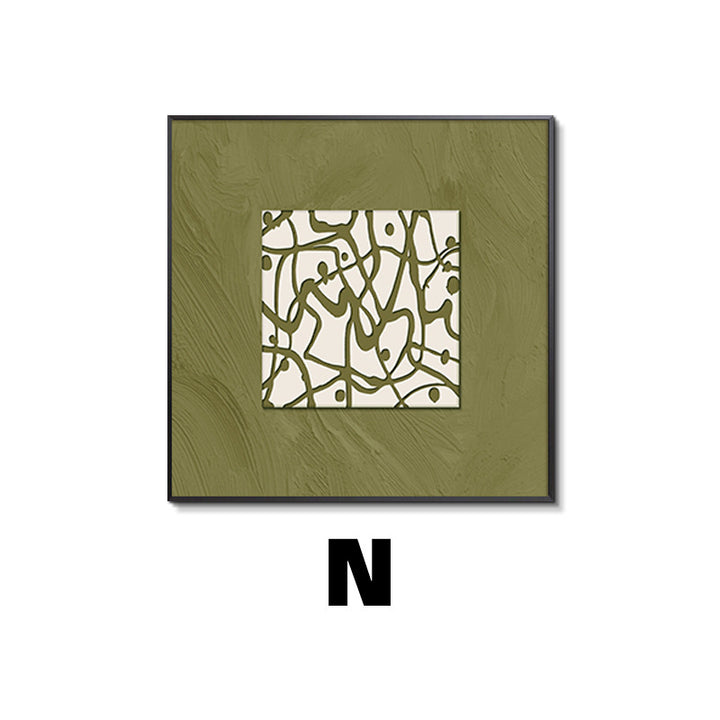 Framed Abstract Botanical Wall Art