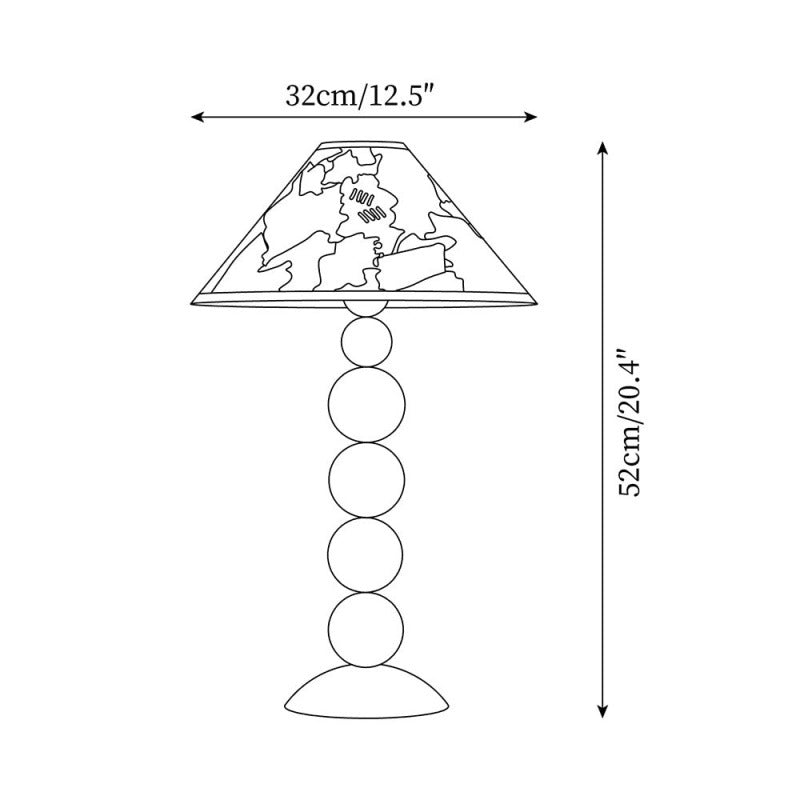 Artistic Explanation Table Lamp