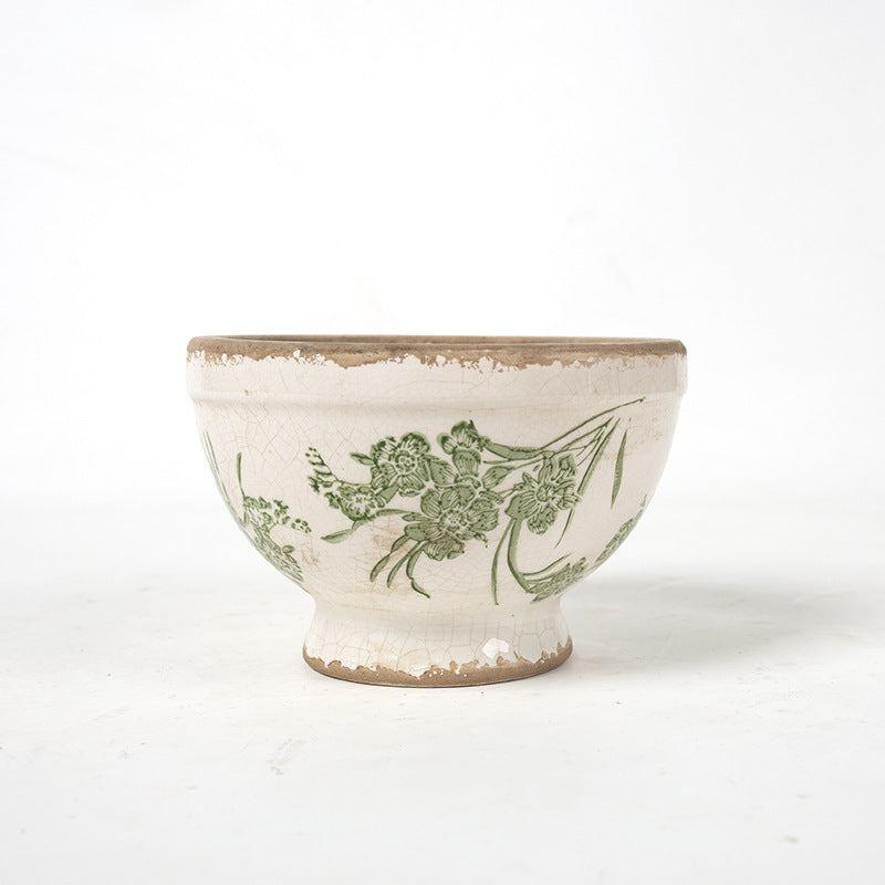 Floral Ceramic Planter
