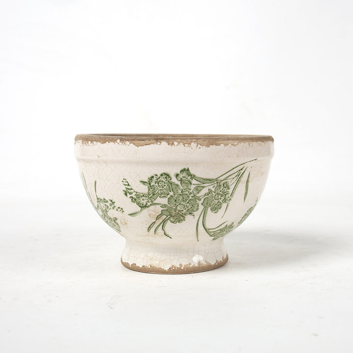 Floral Ceramic Planter