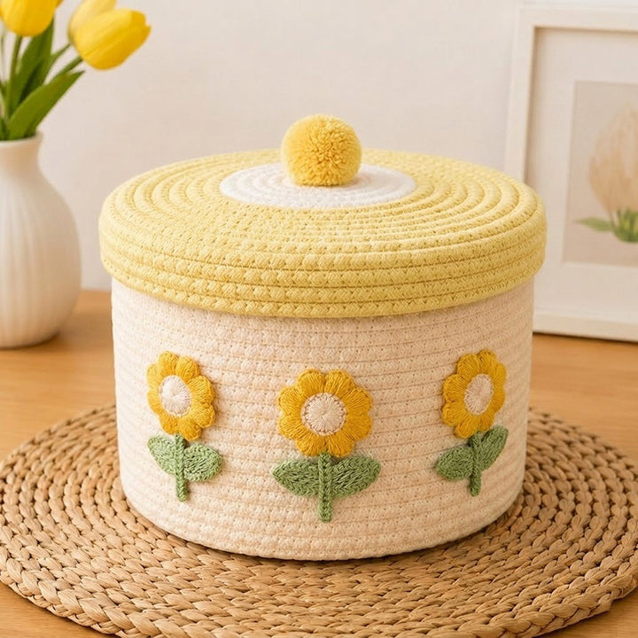 Decorative Knitted Storage Container