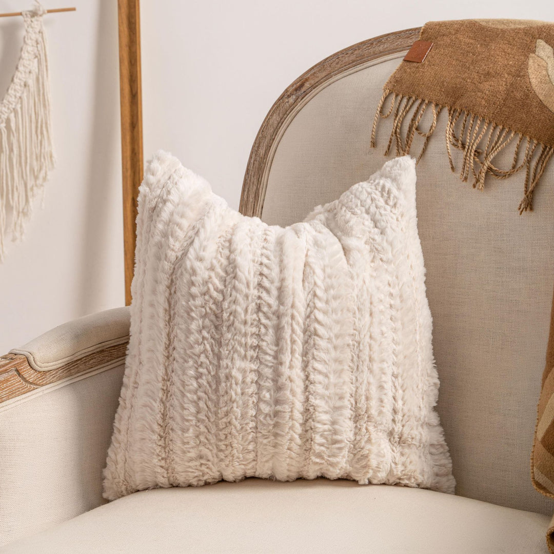 Decorative Textured Throw Pillow