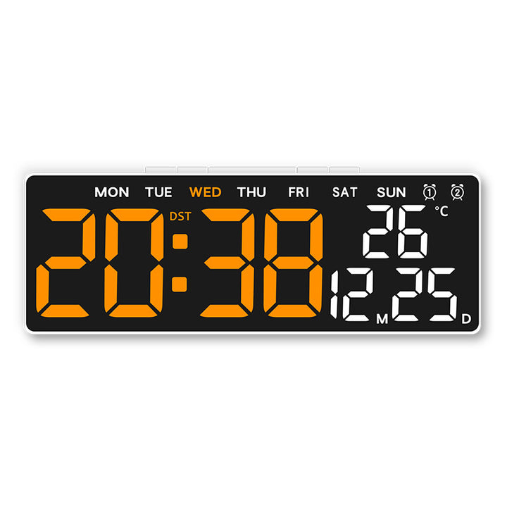 Digital multifunction alarm clock with large display