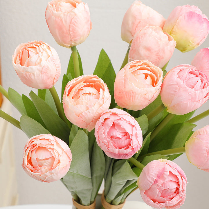 Artificial peony bouquet