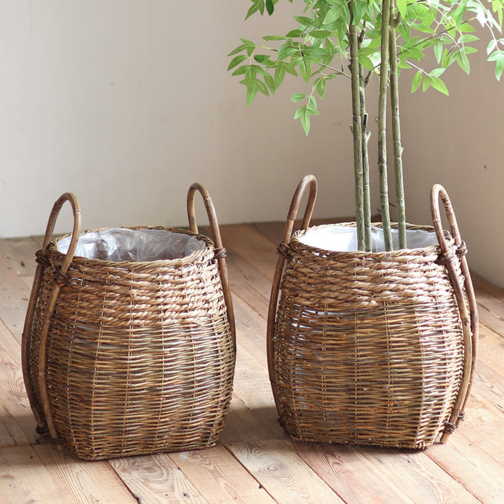 Handwoven storage basket