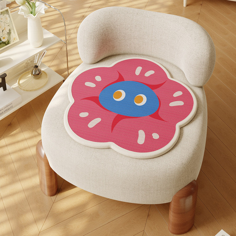 Contoured Flower-Shaped Memory Foam Seat Cushion with Non-Slip Base