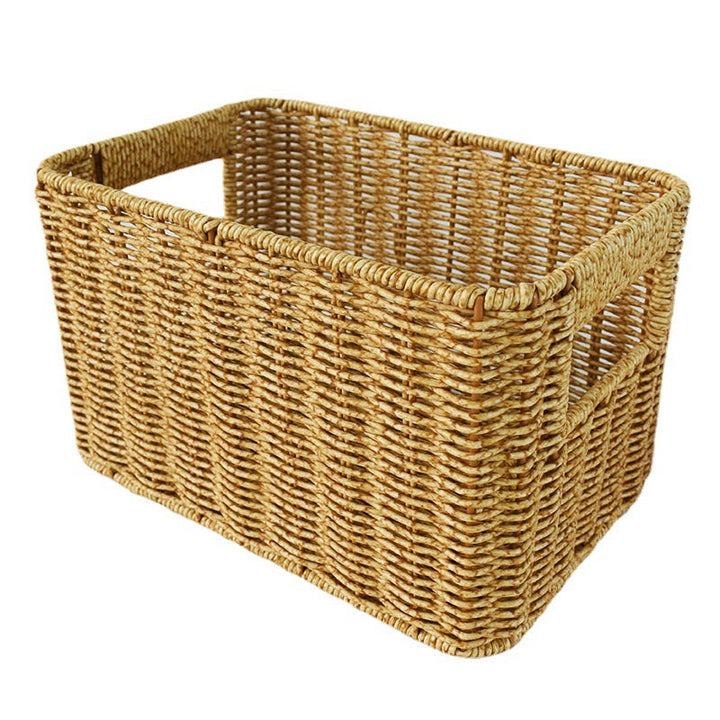 Handcrafted Natural Wicker Storage Basket