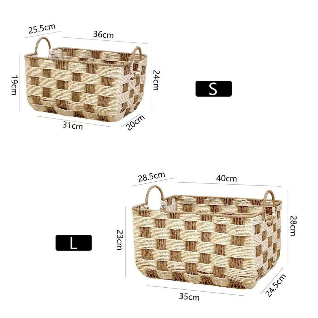 Natural Fiber Storage Basket