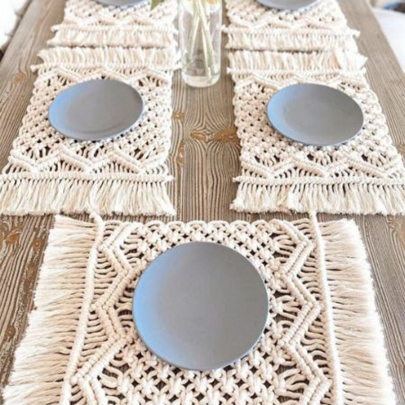 Bohemian Woven Macrame Table Runner