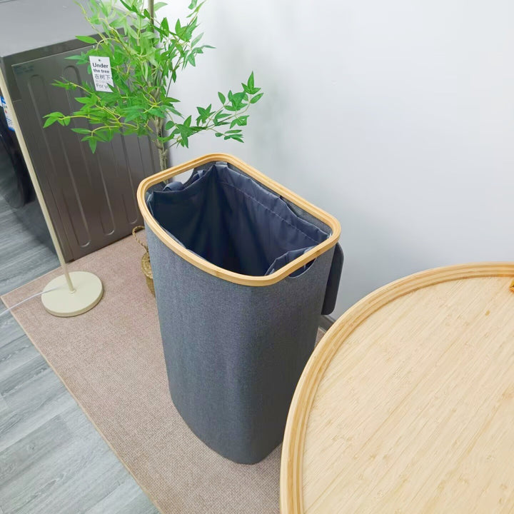 Modern laundry basket with removable lid