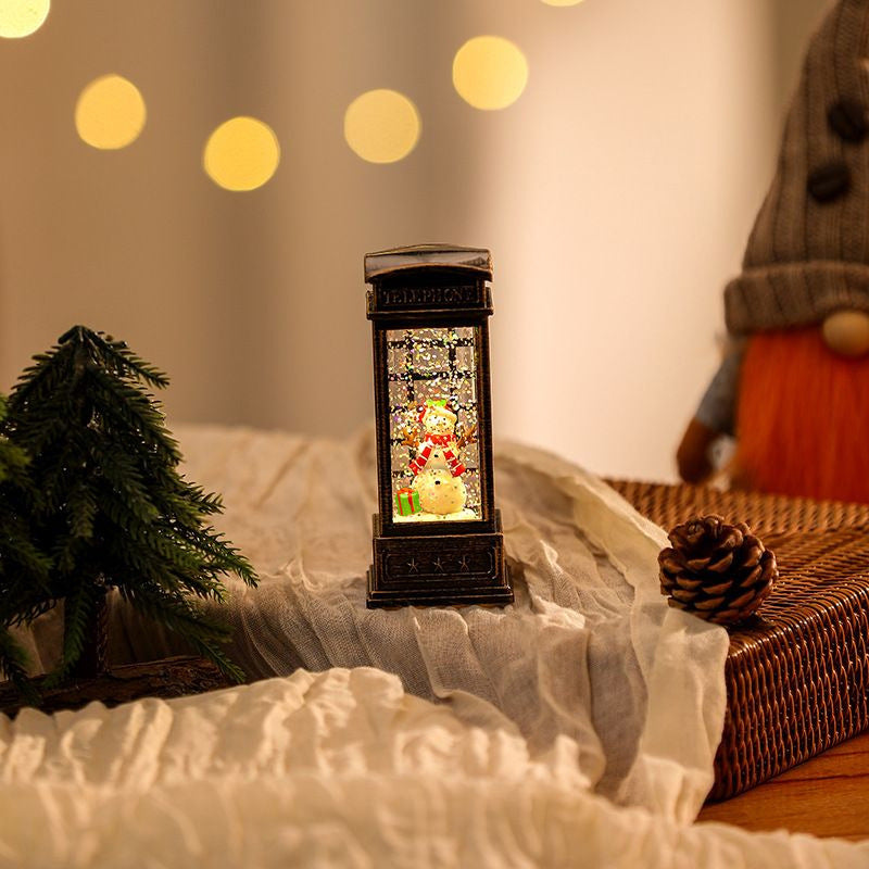Nostalgic Christmas lantern with LED lighting