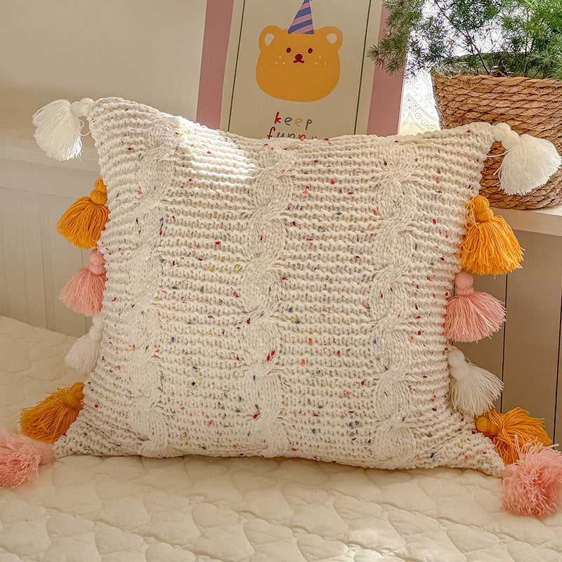 Cozy Textured Bolster Pillow