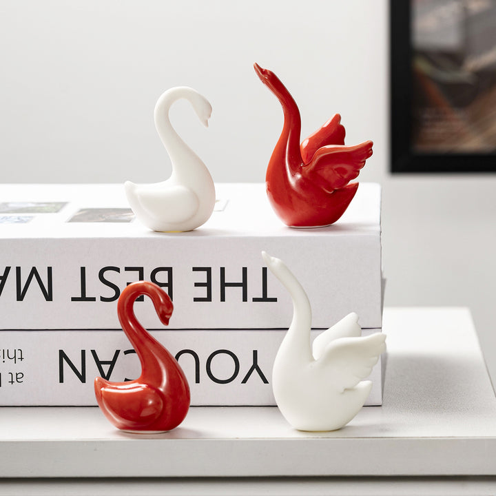 Curved ceramic figure