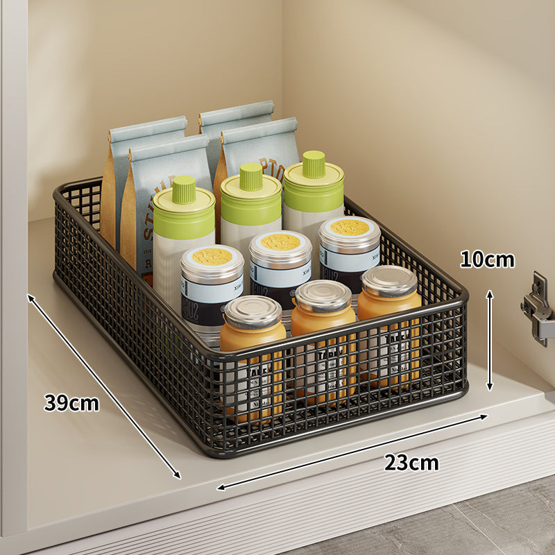 Under-Cabinet Mesh Rolling Storage Basket