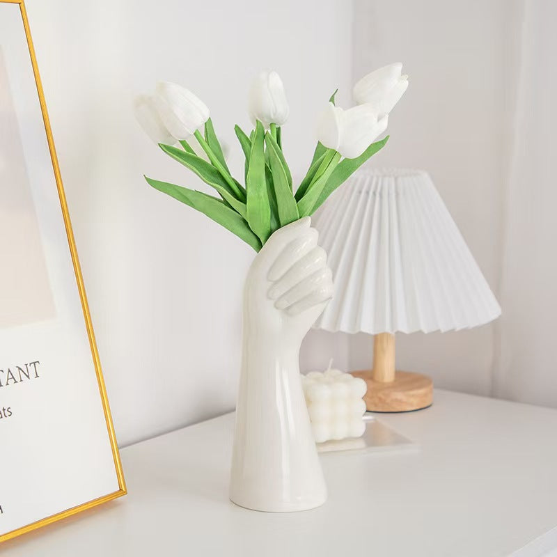 Artistic Hand-Shaped Flower Vase