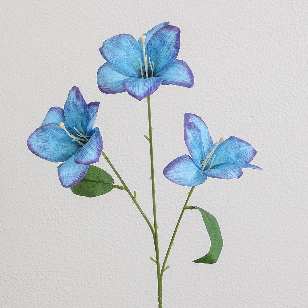 Artificial lily stem with delicate flowers