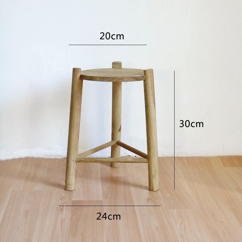Massive wooden stool
