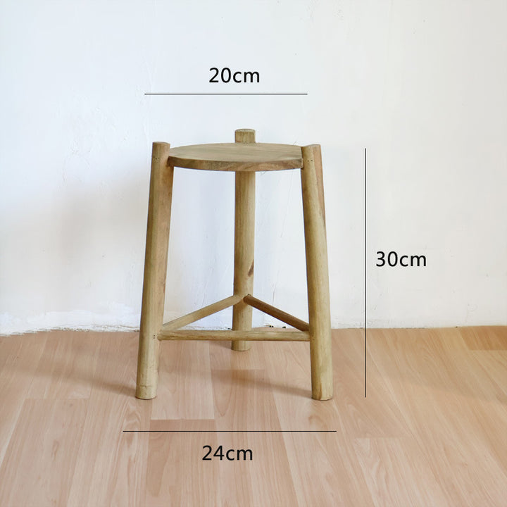 Massive wooden stool