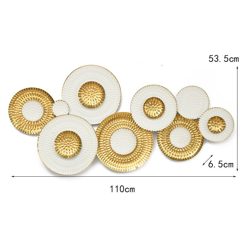 Modern Decorative Wall Sculpture with Circular Design