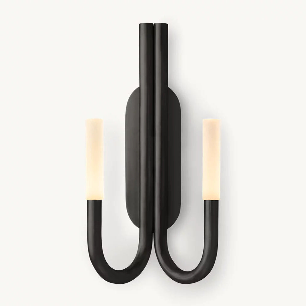Modern double-arm wall lamp
