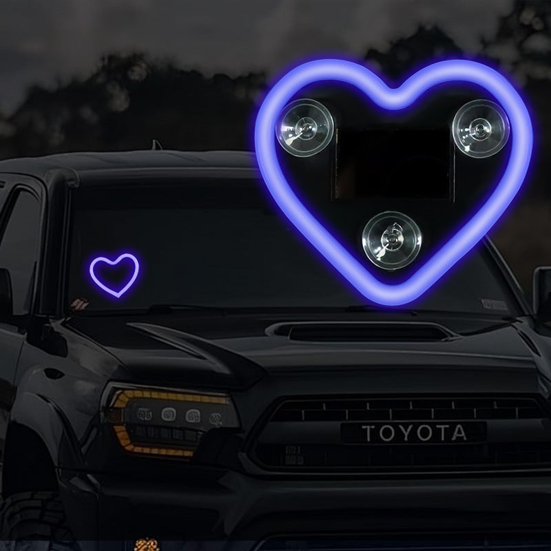 Heart-shaped suction cup LED ambient night light