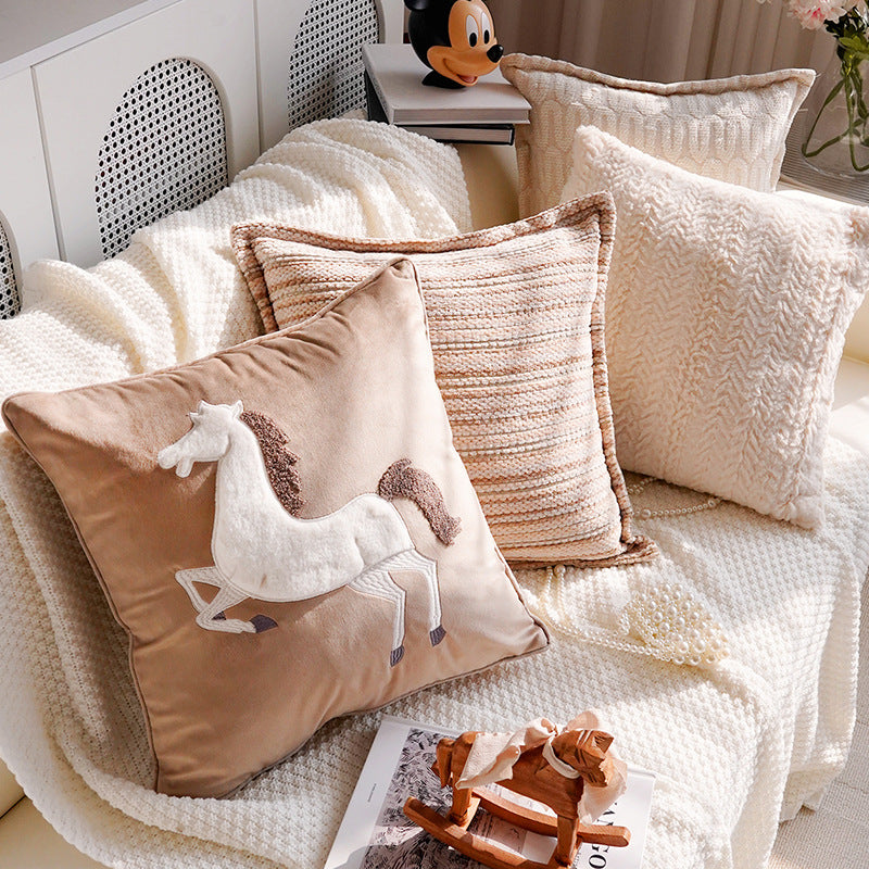 Luxurious Faux Fur Decorative Pillow