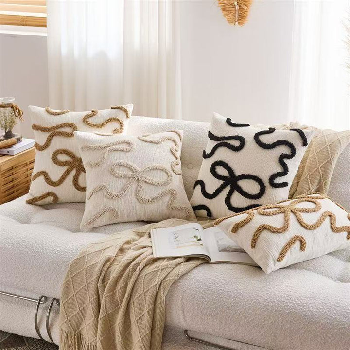 Decorative Textured Throw Pillow for Sofa Decor