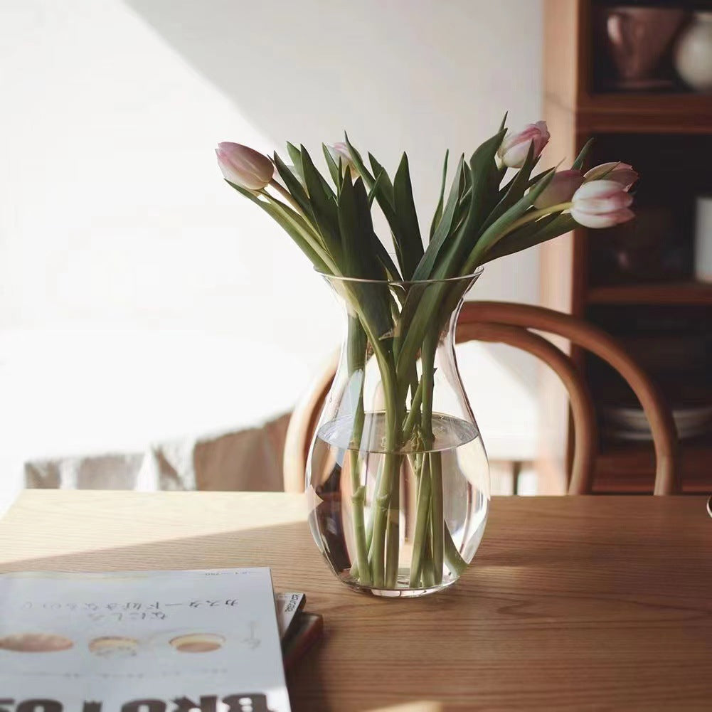 Elegant Flowing Glass Vase