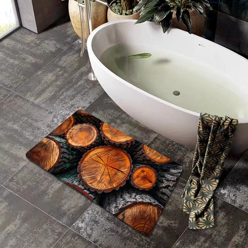 Natural Wood Grain Bath Mat