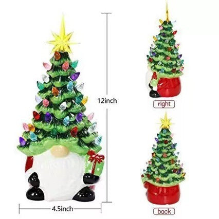 Santa Claus decoration figure with Christmas tree