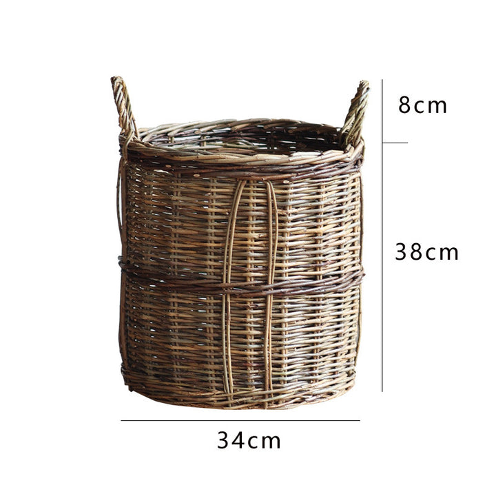 Rustic storage basket